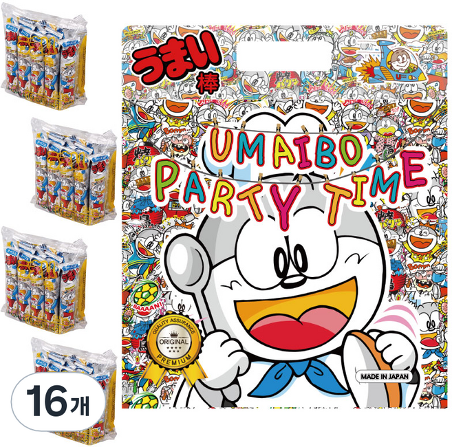 우마이봉 파티타임 치즈맛, 90g, 16개