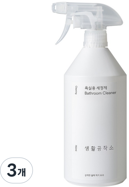 생활공작소 욕실용 세정제, 750ml, 3개