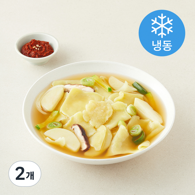 더푸드랩 일산 수제비 (냉동), 540g, 2개