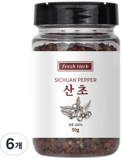 신선약초 산초, 50g, 6개