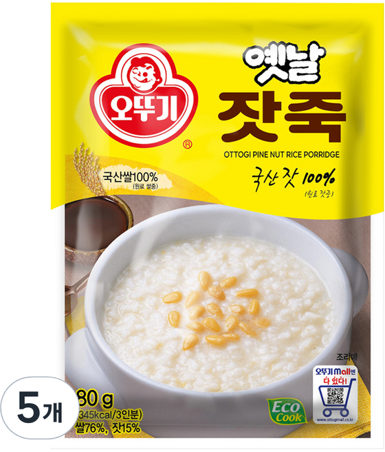 오뚜기 잣죽, 80g, 5개