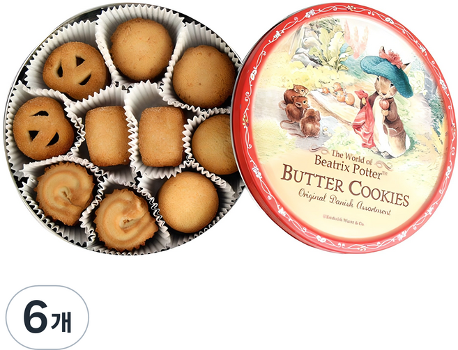 Kjeldsens Yaini食品丹麥彼得兔丹麥奶油餅乾 新產品 零食餅乾牛奶巧克力起司, 454g, 6個