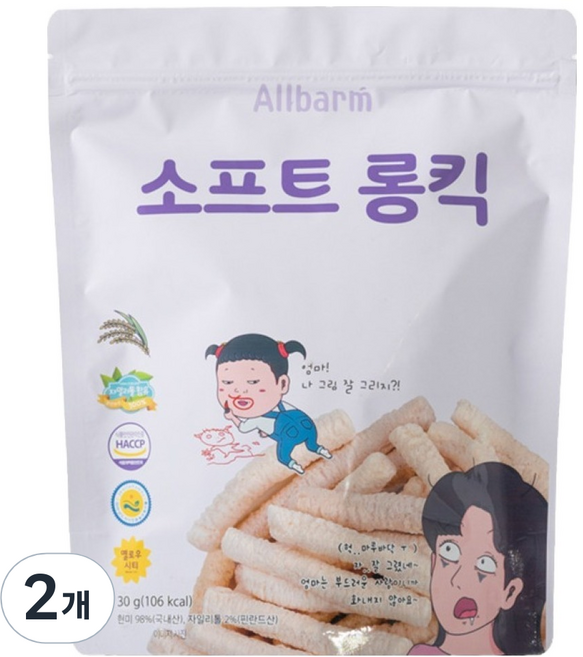 올바름 소프트롱킥, 고소한맛, 30g, 2개