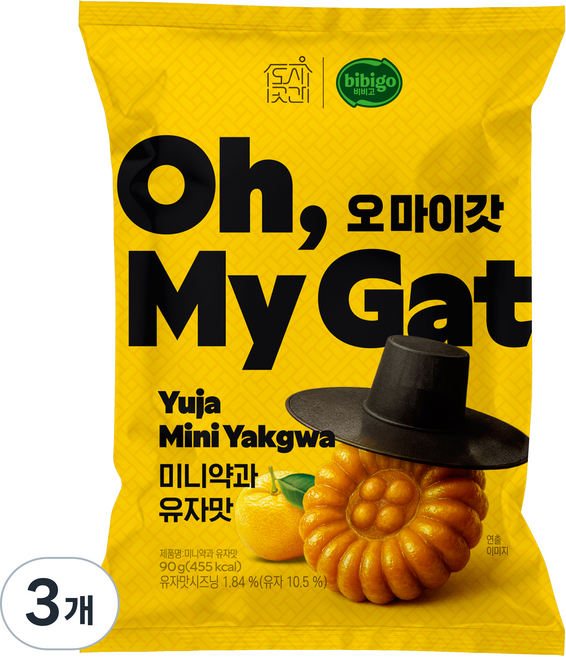 Dosigotgan 我的天啊迷你藥菓柚子味, 3個, 90g