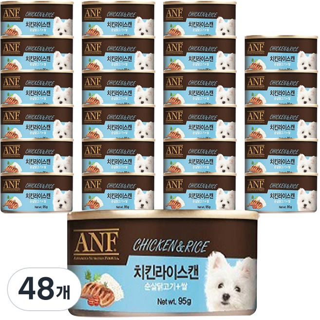 ANF 강아지 치킨라이스캔, 치킨라이스맛, 95g, 48개
