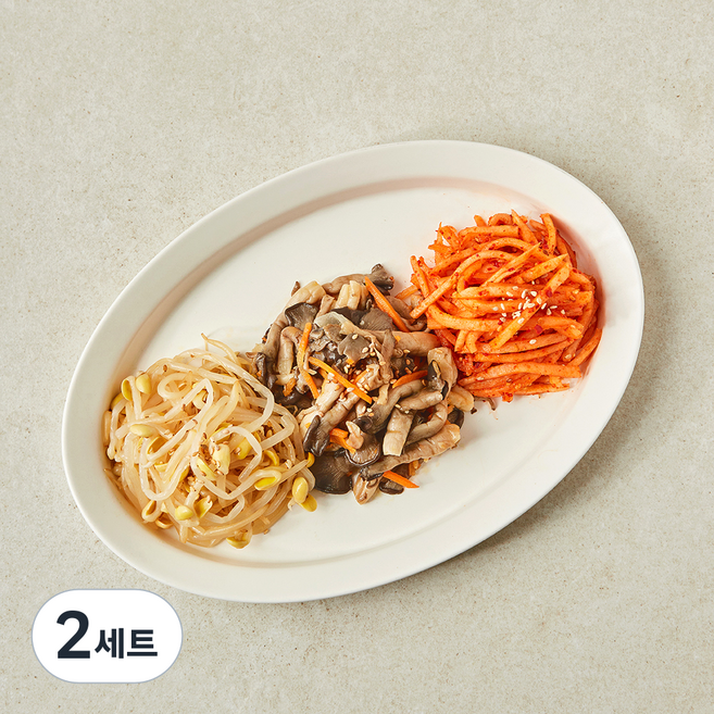 식탁위의사계 비빔밥 나물 3종 세트 530g, 2세트