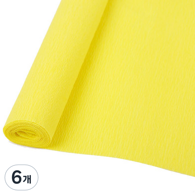 마다꾸미 주름지 구김지 39 형광옐로우 50 x 250 cm, 6개, 1색