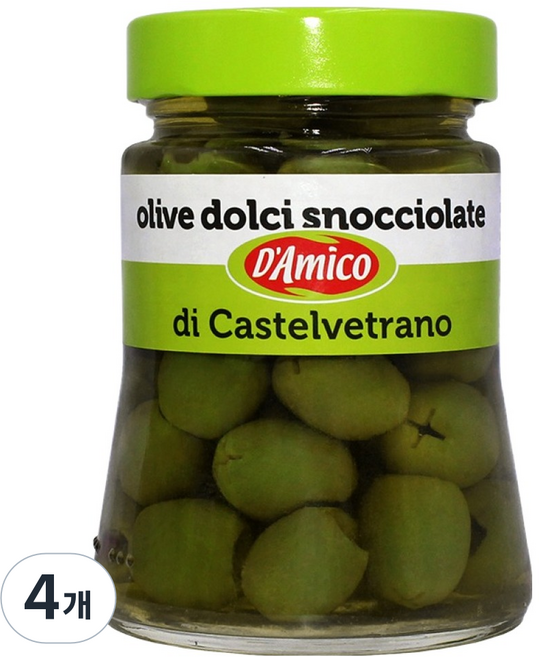다미코 그린 카스텔베트라노 올리브절임, 290g, 4개