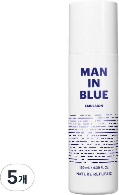 네이처리퍼블릭 맨 인 블루 에멀젼, 5개, 130ml