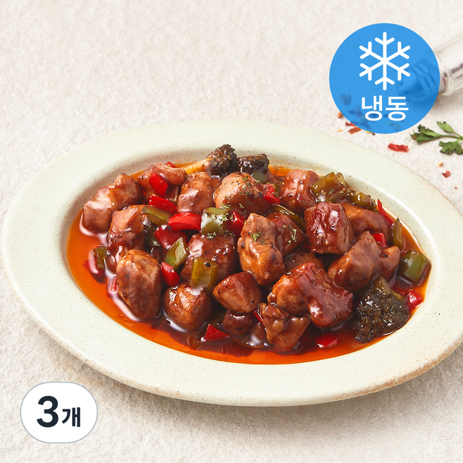 쿡솜씨 BBQ폭찹 스테이크 밀키트 (냉동), 320g, 3개