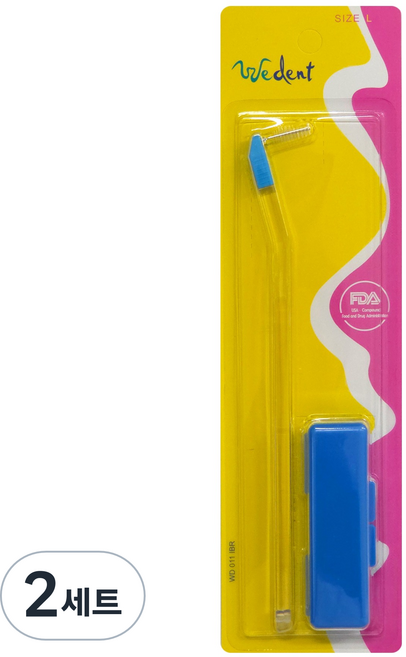 위덴 리필형 가정용 치간칫솔 L 5p + 휴대용 미니 케이스, 1.4mm, 2세트