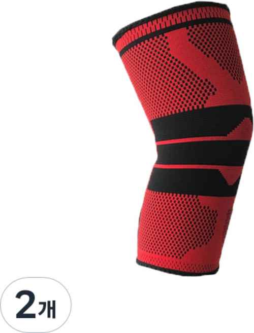 라이프플러스 매쉬 무릎보호대 레드 7095, 2개