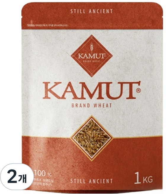 카무트 브랜드 밀, 1kg, 2개