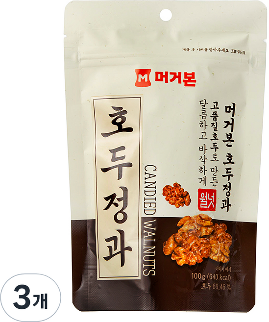 머거본 호두정과, 100g, 3개