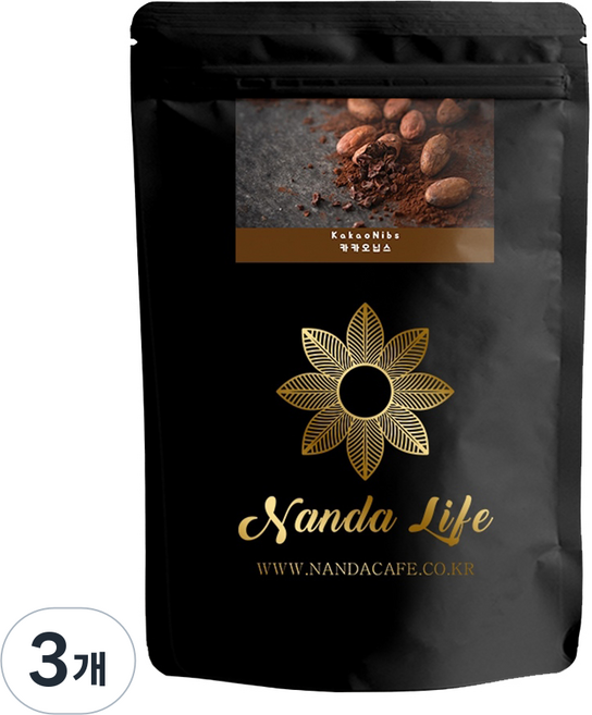 난다라이프 카카오닙스차 티백, 1g, 100개입, 3개, 1g