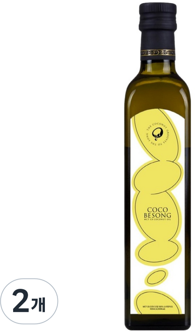 코코비쏭 C8 MCT 코코넛오일, 2개, 500ml