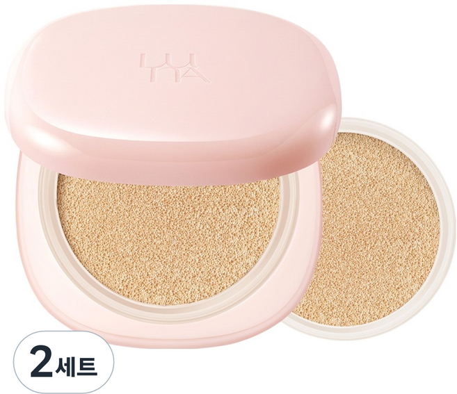 루나 롱래스팅 컨실 쿠션 본품 + 리필 세트, 2세트, 21N 뉴트럴 베이지