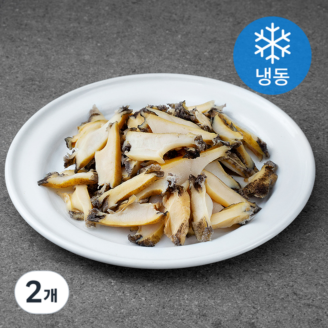 아라보감 산채로 데친 국산 전복살 (냉동), 200g, 2개