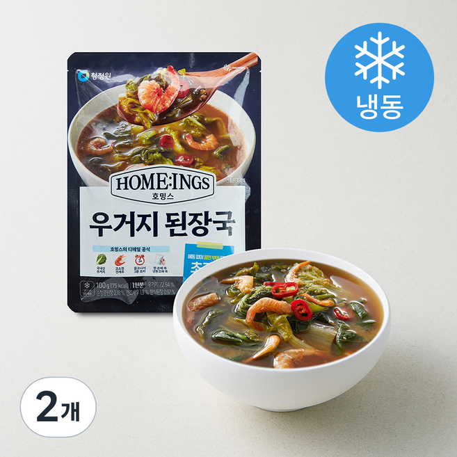 청정원 호밍스 우거지 된장국 (냉동), 100g, 2개