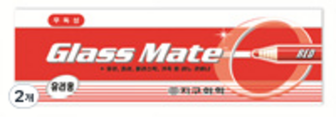 지구화학 글라스 메이트 적색 색연필 12p, 1색, 2개