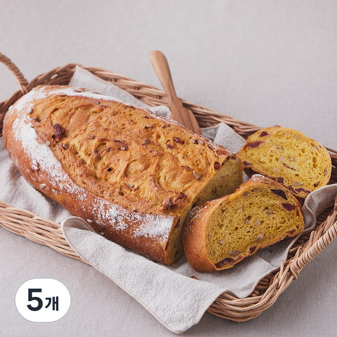 브로드카세 우리쌀 발효종 단호박 깜바뉴, 400g, 1개입, 5개