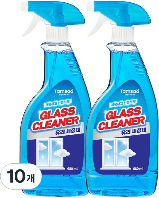 탐사 유리 세정제, 680ml, 10개