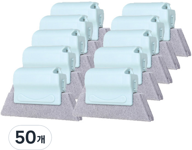 아리코 다용도 창틀 틈새 청소 스폰지 블루, 50개