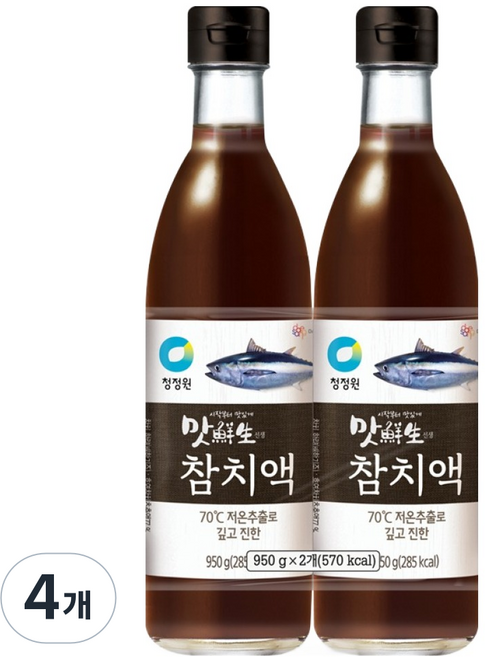 맛선생 참치액, 950g, 4개