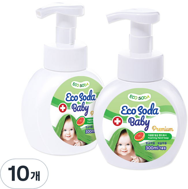 올원에코소다 베이비 핸드워시, 자몽, 300ml, 10개