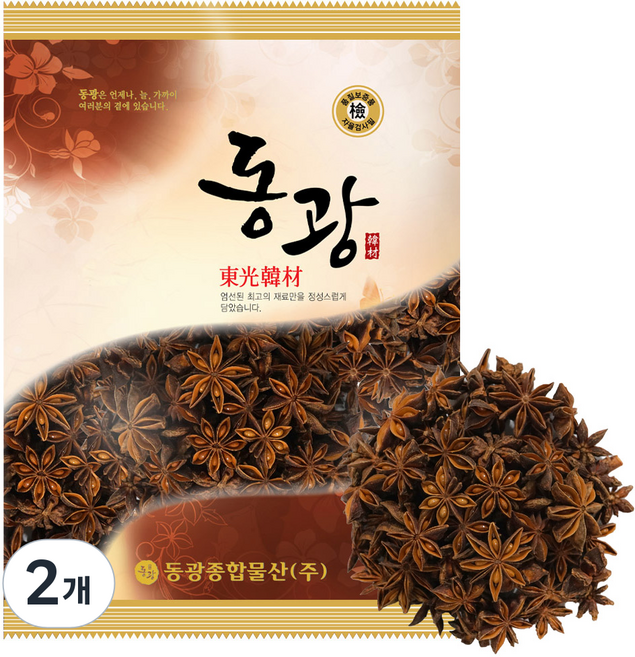 동광한방몰 팔각향 스타아니스, 2개, 200g