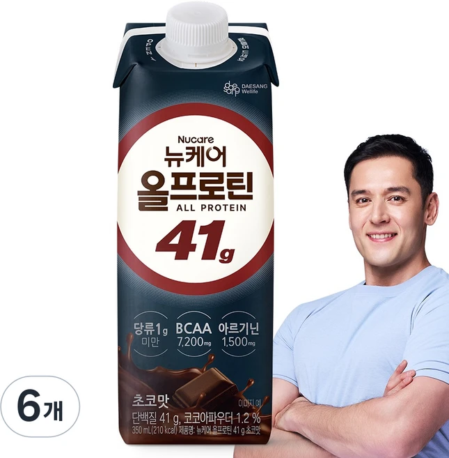 뉴케어 올프로틴 41g 초코맛, 350ml, 6개 - 쿠팡