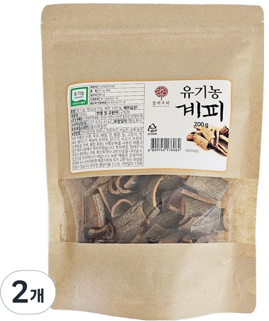 몸애조화 유기농 계피, 200g, 2개