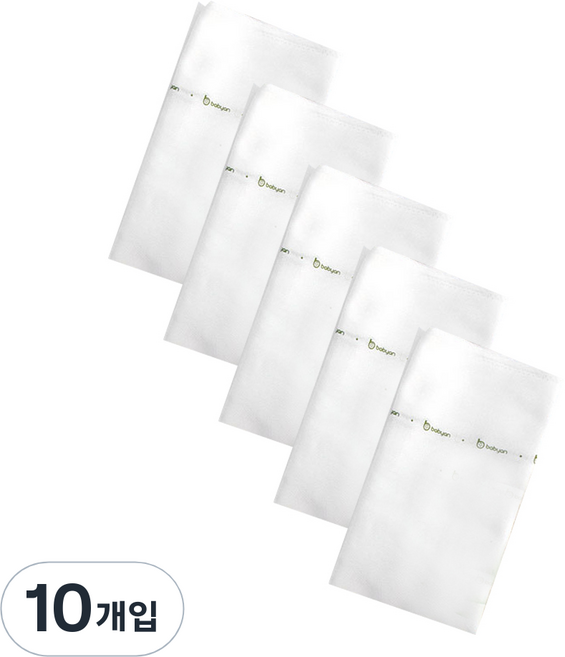 베이비앙 365 대나무 사각 천기저귀, 혼합 색상, 10개