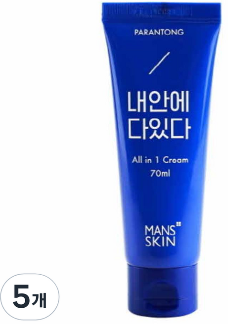 맨즈스킨 파란통 내안에다있다 톤업올인원, 70ml, 5개