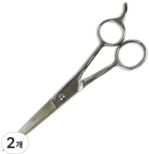 미성메탈 고급 헤어 가위, 실버, 2개