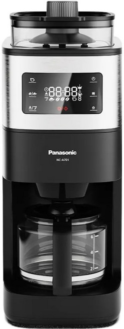 Panasonic 6人份全自動美式咖啡機, NC-A701, 黑色, 1台