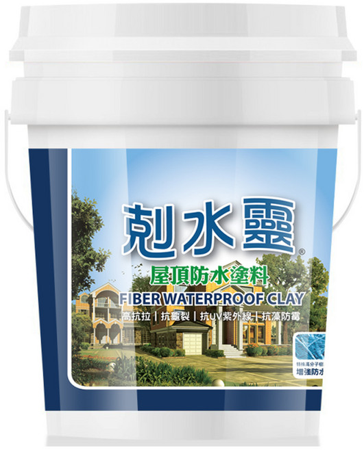 KINGCAT 貓王油漆 剋水靈屋頂防水塗料 K1-428, 寶石紅, 18925ml, 1桶