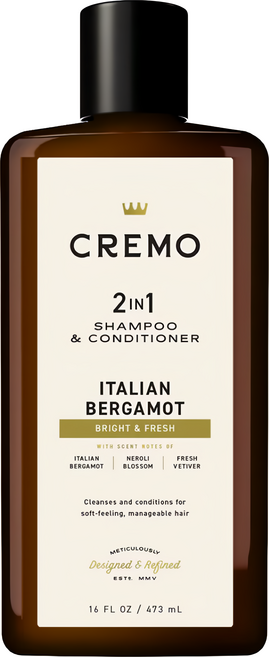 CREMO 義大利佛手柑 洗髮精, 1個, 473ml