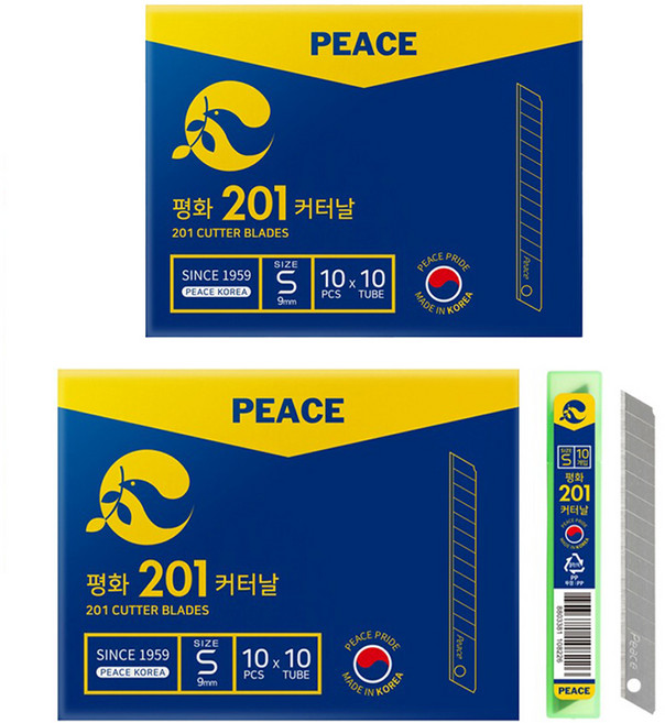 피스코리아 201 커터날(문구용) 100개입, 2개