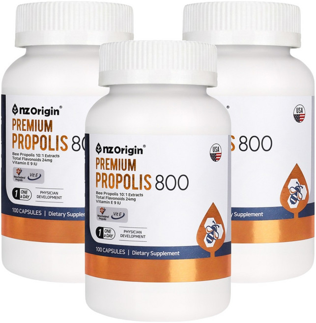 엔젯오리진 프리미엄 프로폴리스 800 80g, 100정, 3개