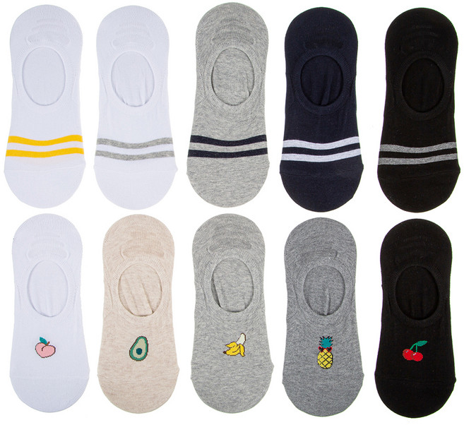 베이스알파 에센셜 여성 패턴 페이크 삭스 10켤레