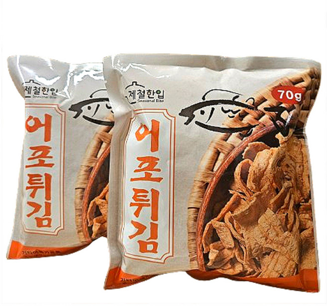 제철한입 어포튀김, 70g, 2개