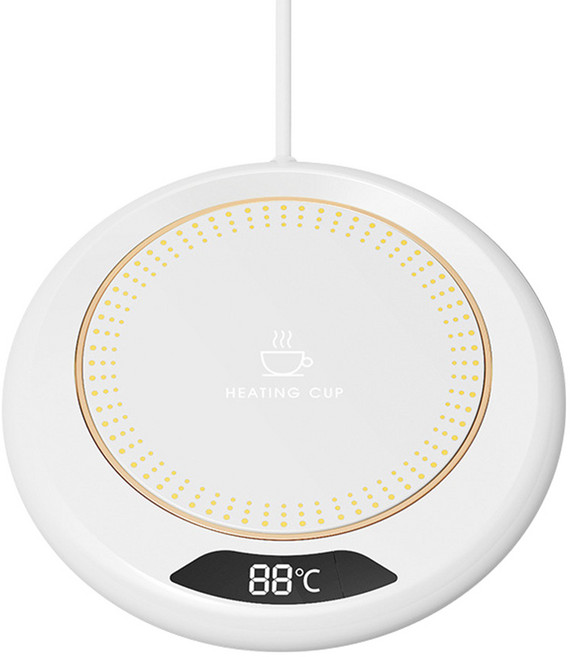 恆溫杯墊 ABS+電子元件, 顏色隨機, 1個