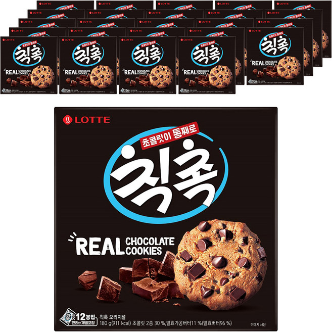 LOTTE 樂天 Chik Chok 原味, 180g, 25個