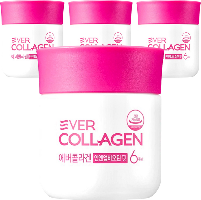 에버콜라겐 인앤업비오틴 핏 63g, 84정, 4개