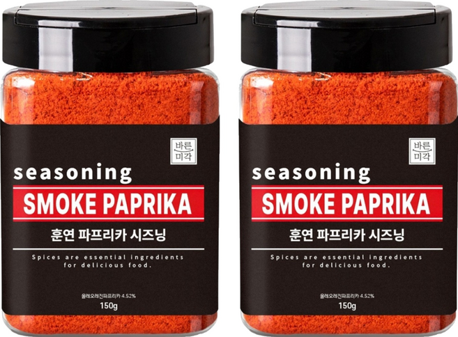 바른미각 훈연 파프리카 시즈닝, 150g, 2개