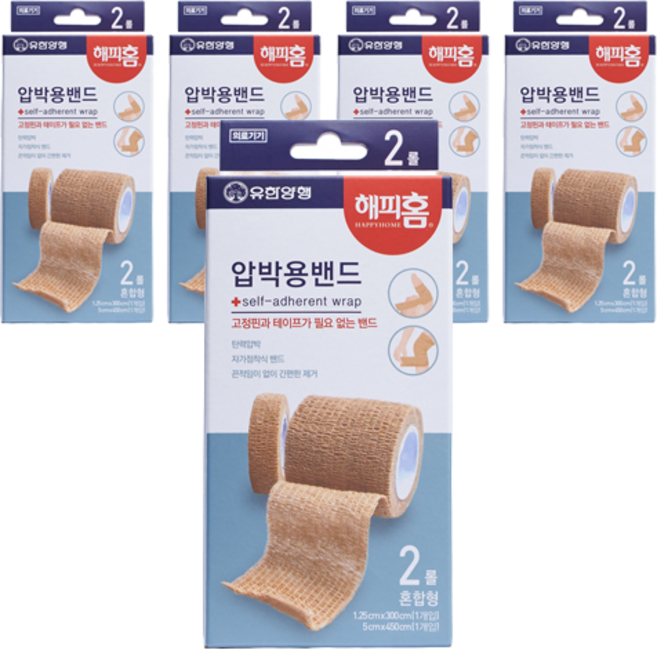 해피홈 압박용 밴드 혼합형, 2개입, 5개
