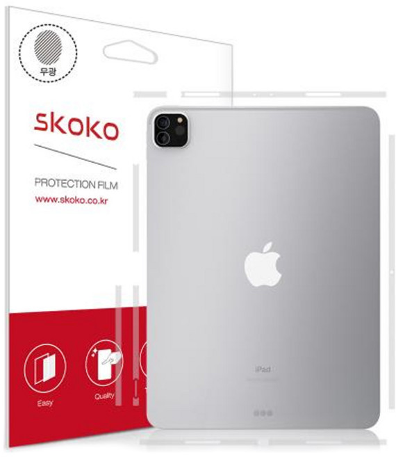 스코코 태블릿PC 무광 측면 외부보호필름 2p, 2개