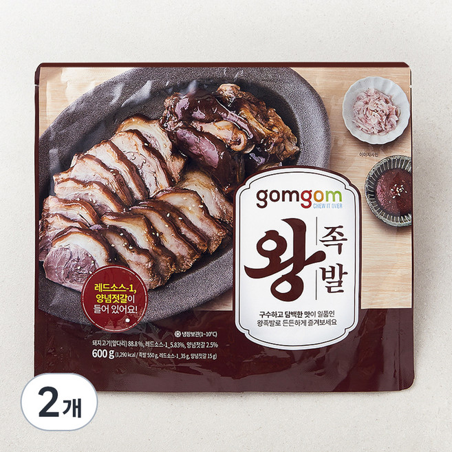 곰곰 왕족발, 600g, 2개