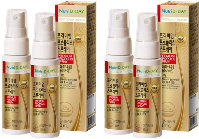 Nutri D-DAY 蜂膠噴霧, 30ml, 4瓶